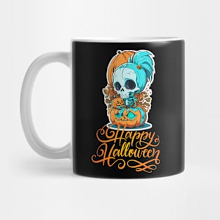 Funny Halloween Skeleton Mug